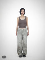 [ Pre-order ] Unisex Pigment Baggy Jeans