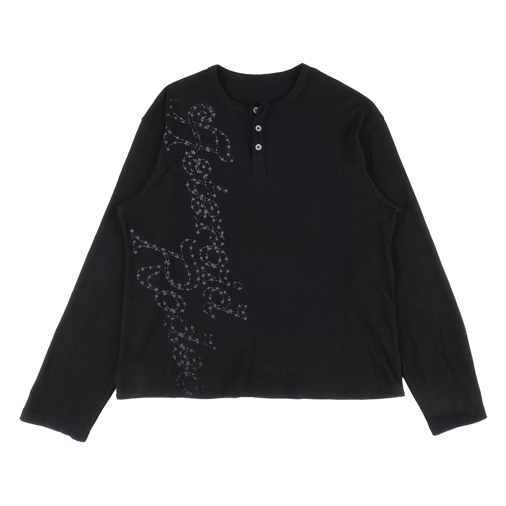 [ Pre-order ] Asteroid Rodeo Henry Neck LS T-Shirt Ivory