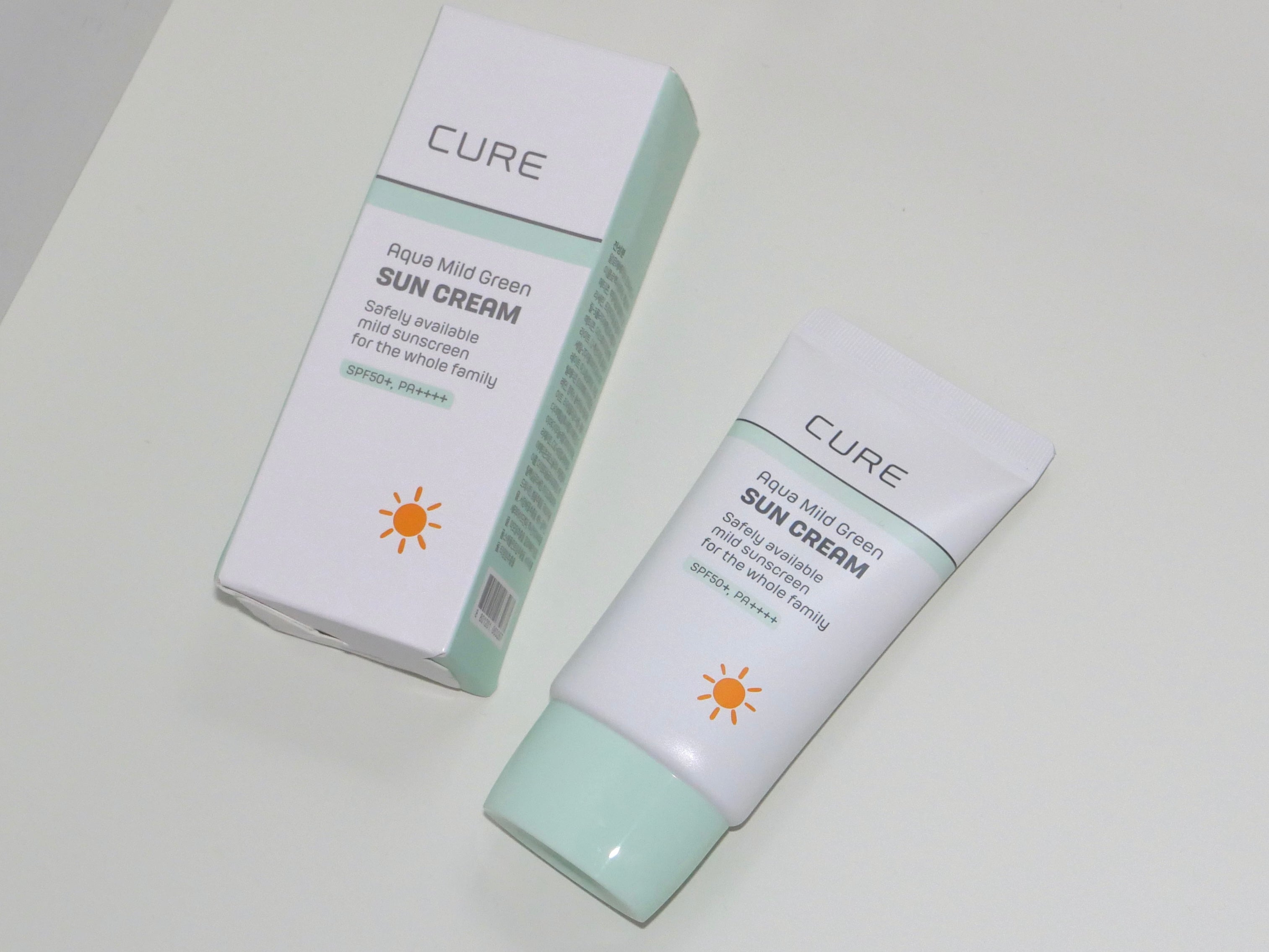 [ 店主強推 - 來港中 ] Cure🌱 Aqua Mild Green Sun Cream SPF50+ PA++++