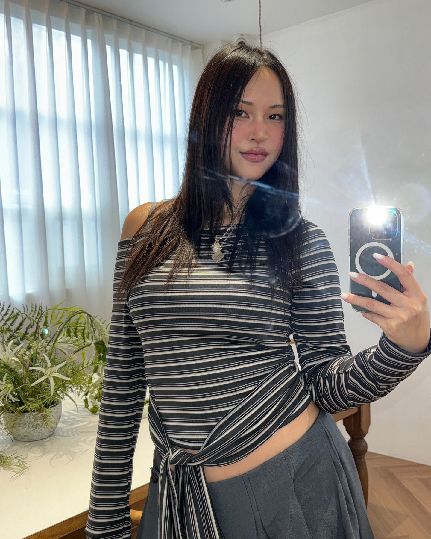 [ Pre-order ] Stripe Strap T-Shirt