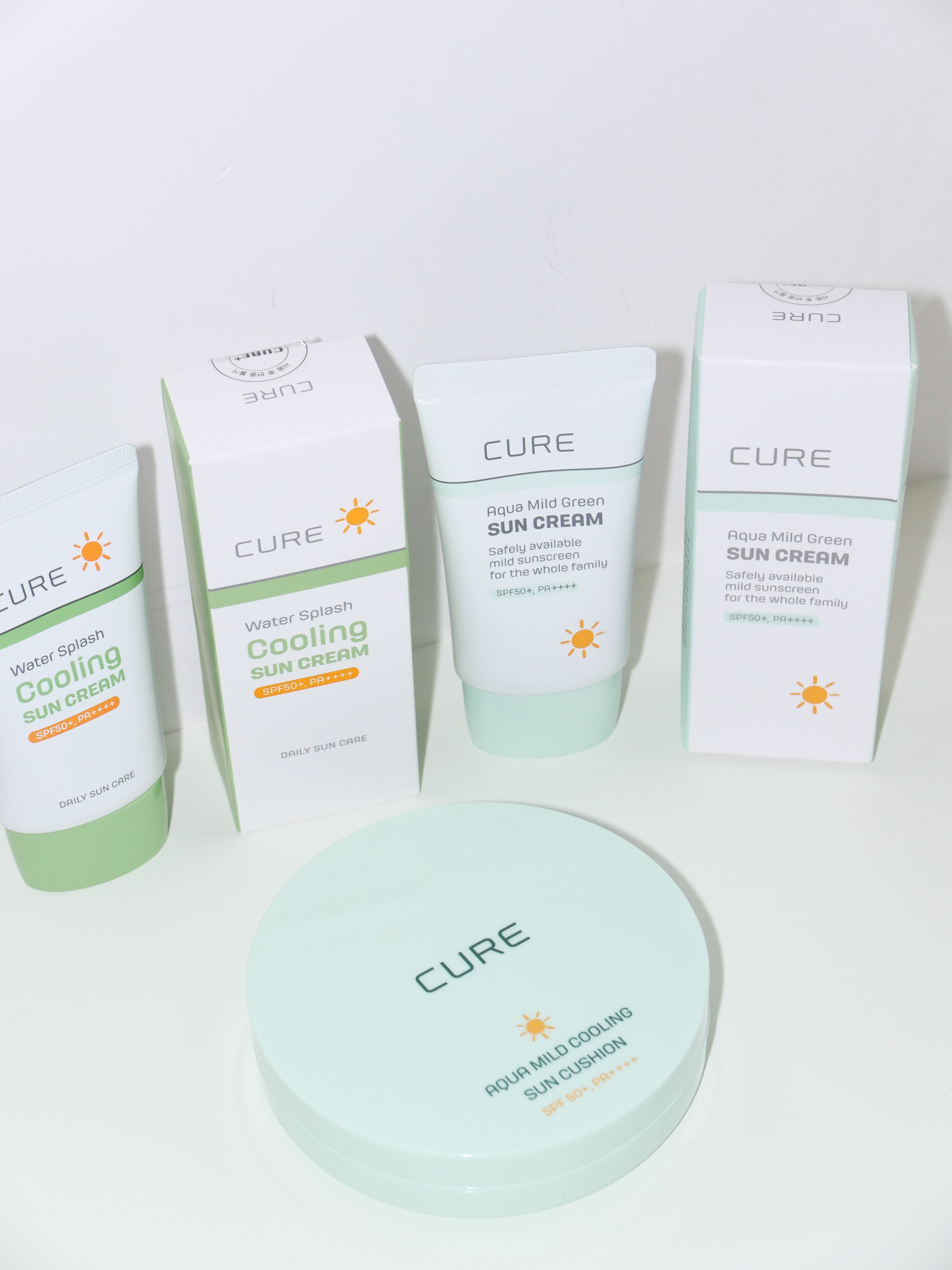 [ 店主強推 - 來港中 ] Cure🌱 Aqua Mild Green Sun Cream SPF50+ PA++++