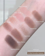 [ 店主自留 - 現貨 ] Milk Touch X Happyrim🥣九宮格眼影盤🥛 ( 臥蠶/提亮/陰影/胭脂/鼻影都有! )