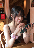 [ Pre-order ] 莫桑石薑餅人熊仔手鏈