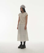 [ Pre-order ] Shirring Mid Skirt