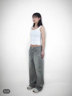 [ Pre-order ] Unisex Pigment Baggy Jeans