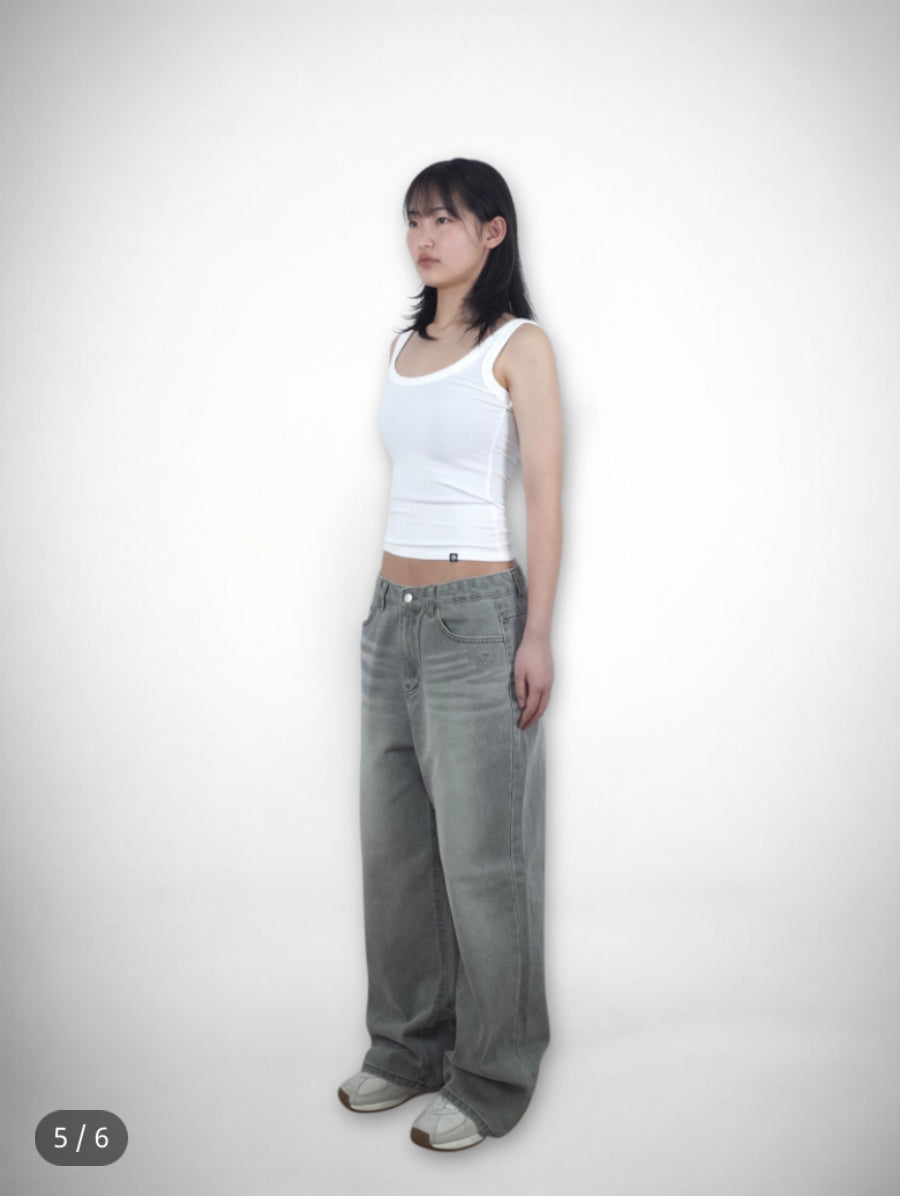 [ Pre-order ] Unisex Pigment Baggy Jeans