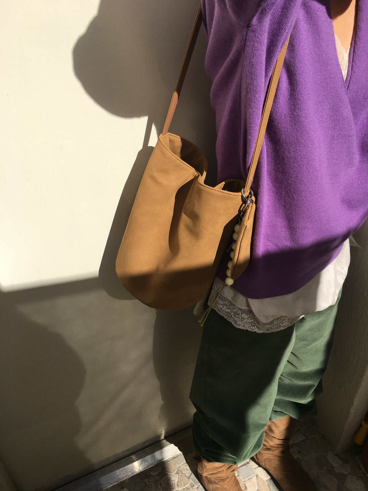 [ 店主強推 Pre-order ] 0016 Soft Bucket Bag ( 送吊飾&小pouch )