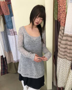 [ Pre-order ] Soft Bell Knit Light Grey