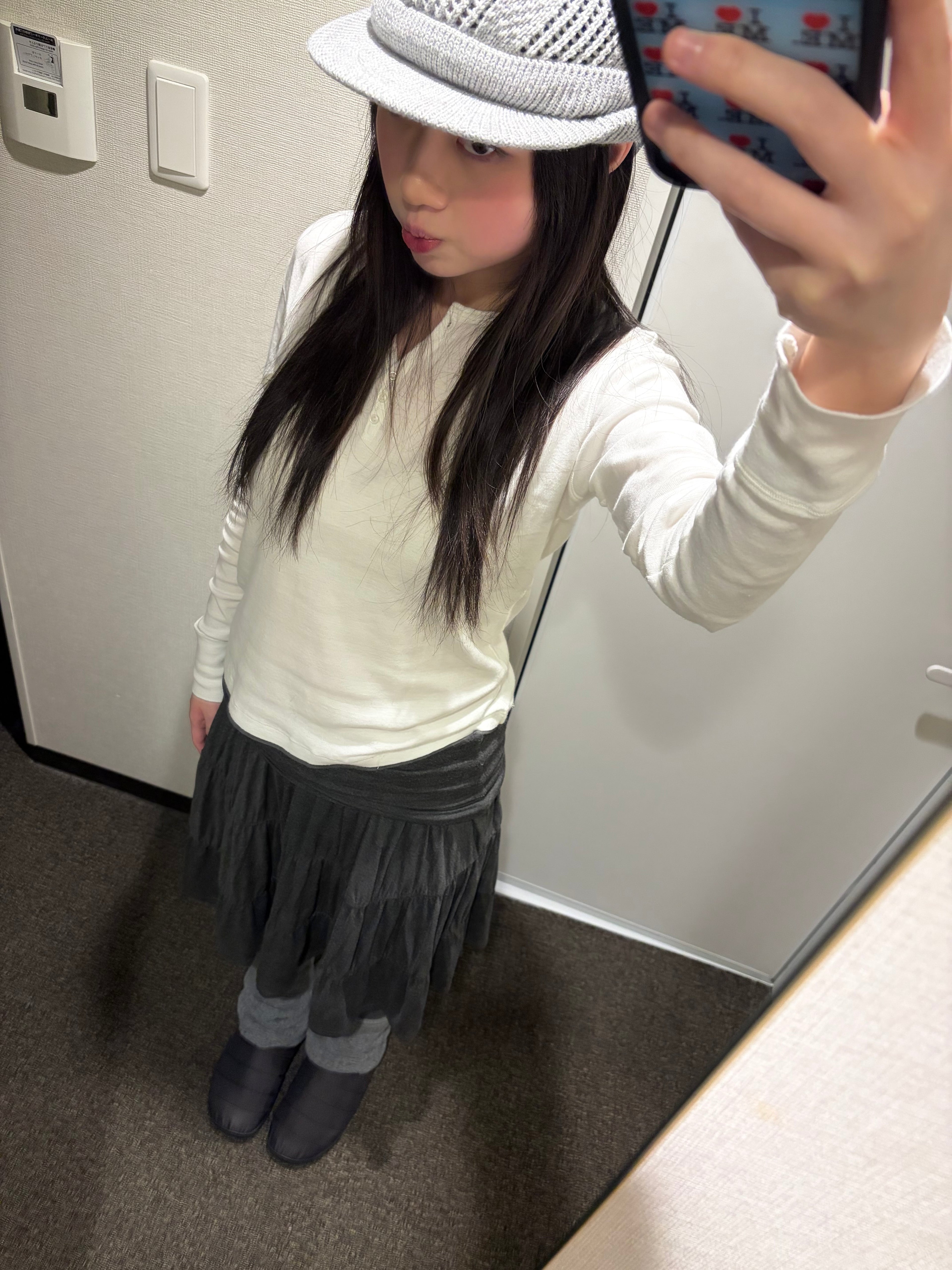 [ 店主推薦 Pre-order ] PWC Jersey Shirrimg Tiered Midi Skirt