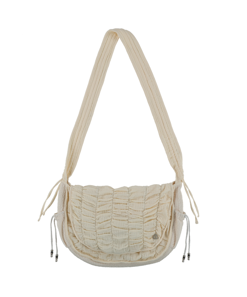[ Pre-order ] Quilted Cross Bag Ivory