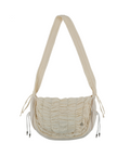 [ Pre-order ] Quilted Cross Bag Ivory