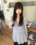 [ Pre-order ] Soft Bell Knit Light Grey