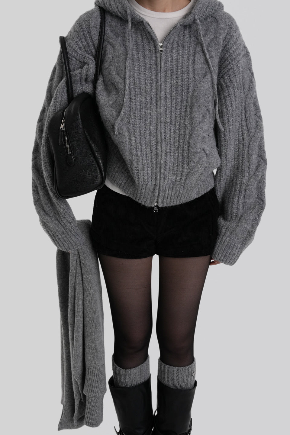 [ Pre-order ] Autumn Made Wool cable Hood Knit