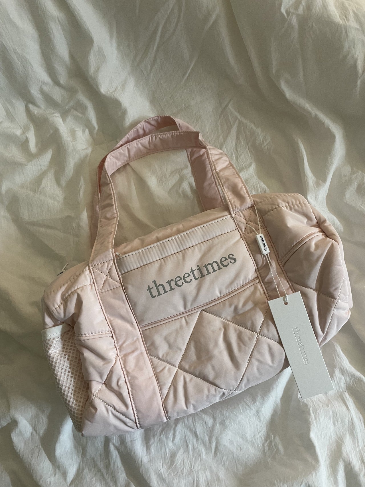 トートバッグ Threetimes Bebe sport bag Pink 쓰리타임즈 베베 스포츠 백 핑크 | Threetimes | KREAM