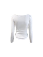 [ KR0457 ] 修身加絨扣鈕上衣三色入 Everyday Long Sleeve Top ( 內含薄絨 )