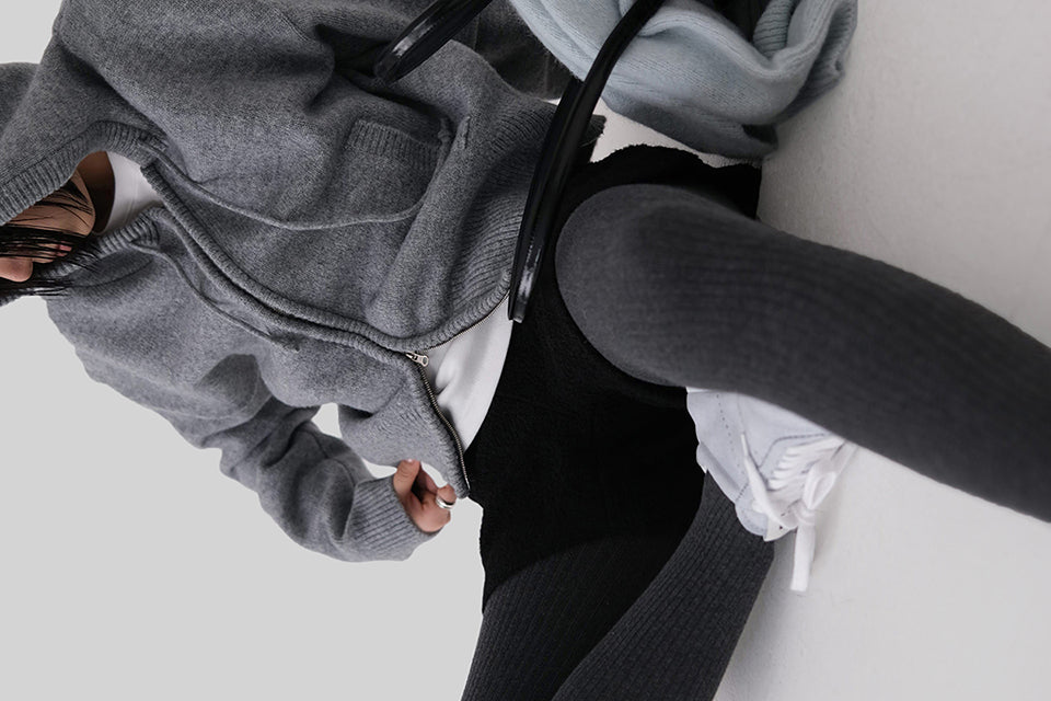 [ 已停產 ] Casual Knit Hood Zip-up
