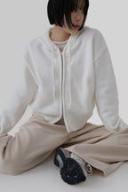 [ 已停產 ] Casual Knit Hood Zip-up