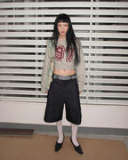 [ 現貨 ] Sculptor Off-Shoulder Cropped Sweatshirt