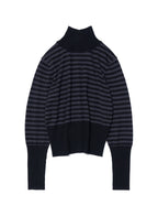 [ Pre-order] PWC HIGHNECK BACK BUTTON-UP KNIT TOP