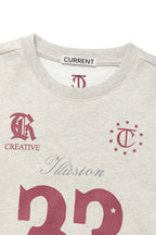 [ 已停產 ] CURRENT 32 football sweatshirt (charcoal)