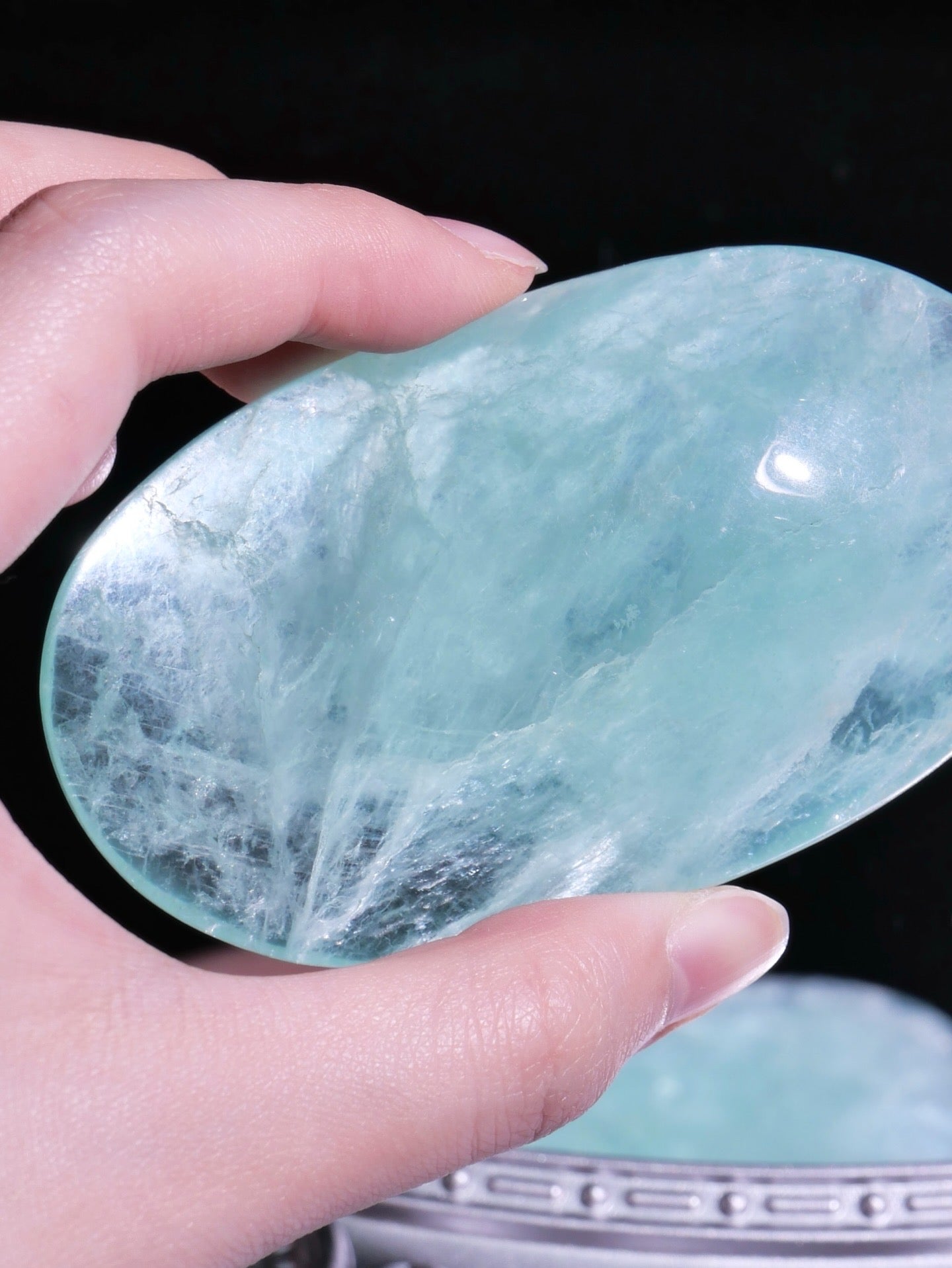 [ 現貨 ] TSCS028 綠營石手握 Natural Green Fluorite