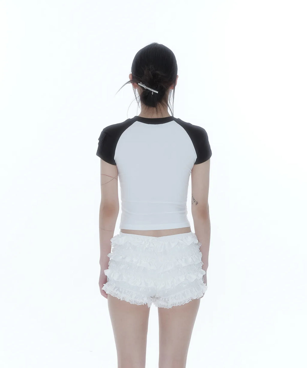 [ Pre-order ] Angelic Pocket Raglan T Shirt