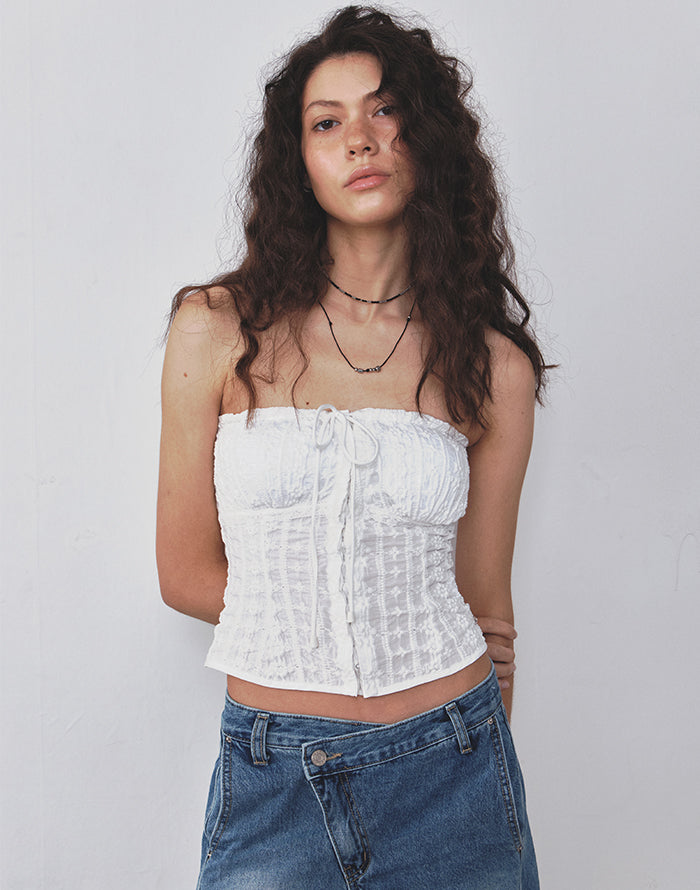 [ Pre-order ] Lace Tube Bra ( 有pad )