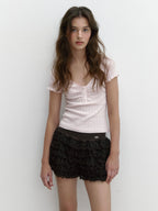 [ Pre-order ] Button Blush T