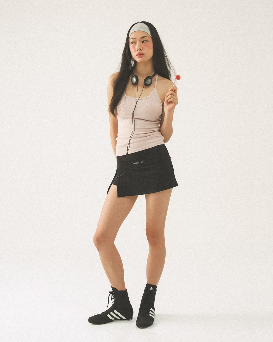 [ Pre-order ] Threetimes Athletic Slit SKirt