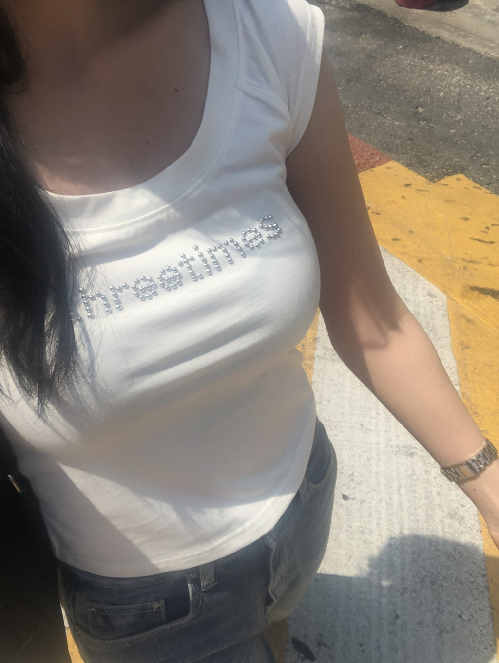 [ 現貨 ] Threetimes Bijou logo tee