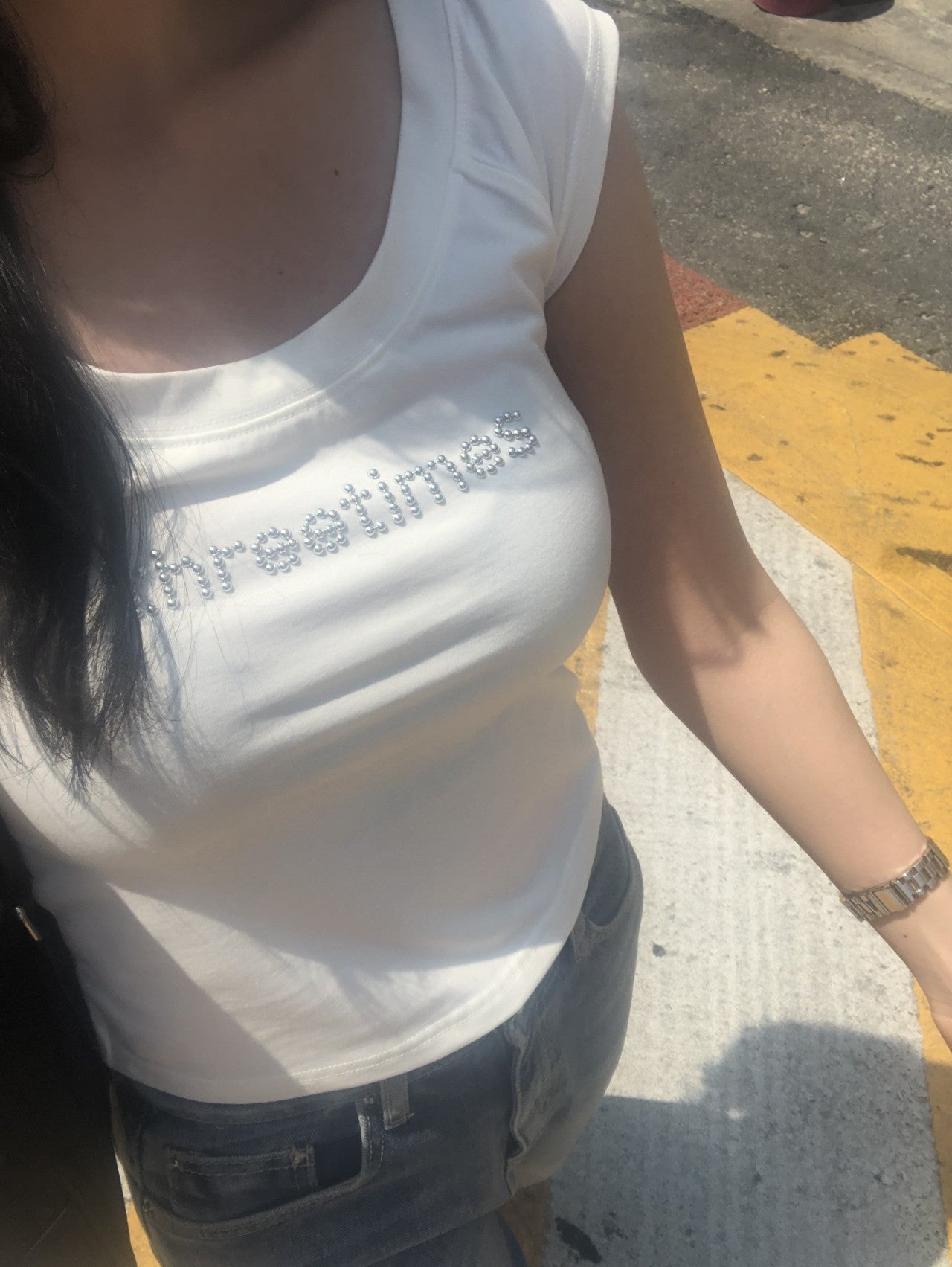 [ 現貨 ] Threetimes Bijou logo tee