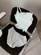 [ Pre-order ] Pony Bell Scoop Neck Bra & Panty Set
