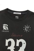[ 已停產 ] CURRENT 32 football sweatshirt (charcoal)