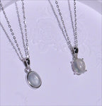 [ Pre-order ] TSC016 葡萄石純銀S925頸鏈 Natural Prehnite Silver Necklace