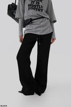 [ Pre-order ] Boot Cut Wide Pants