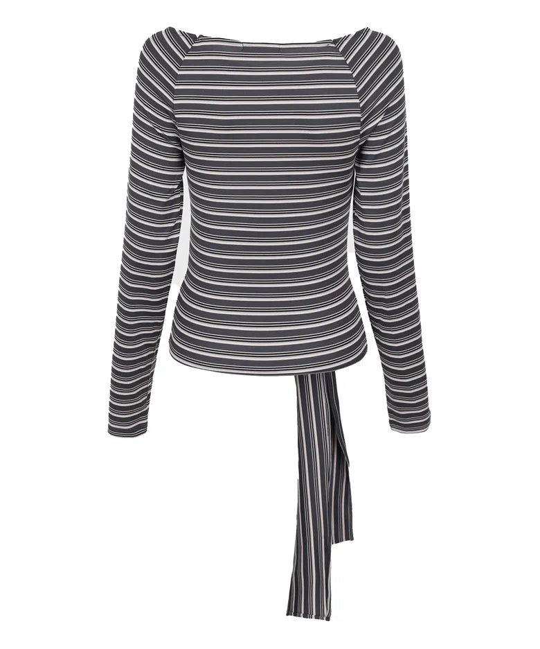 [ Pre-order ] Stripe Strap T-Shirt