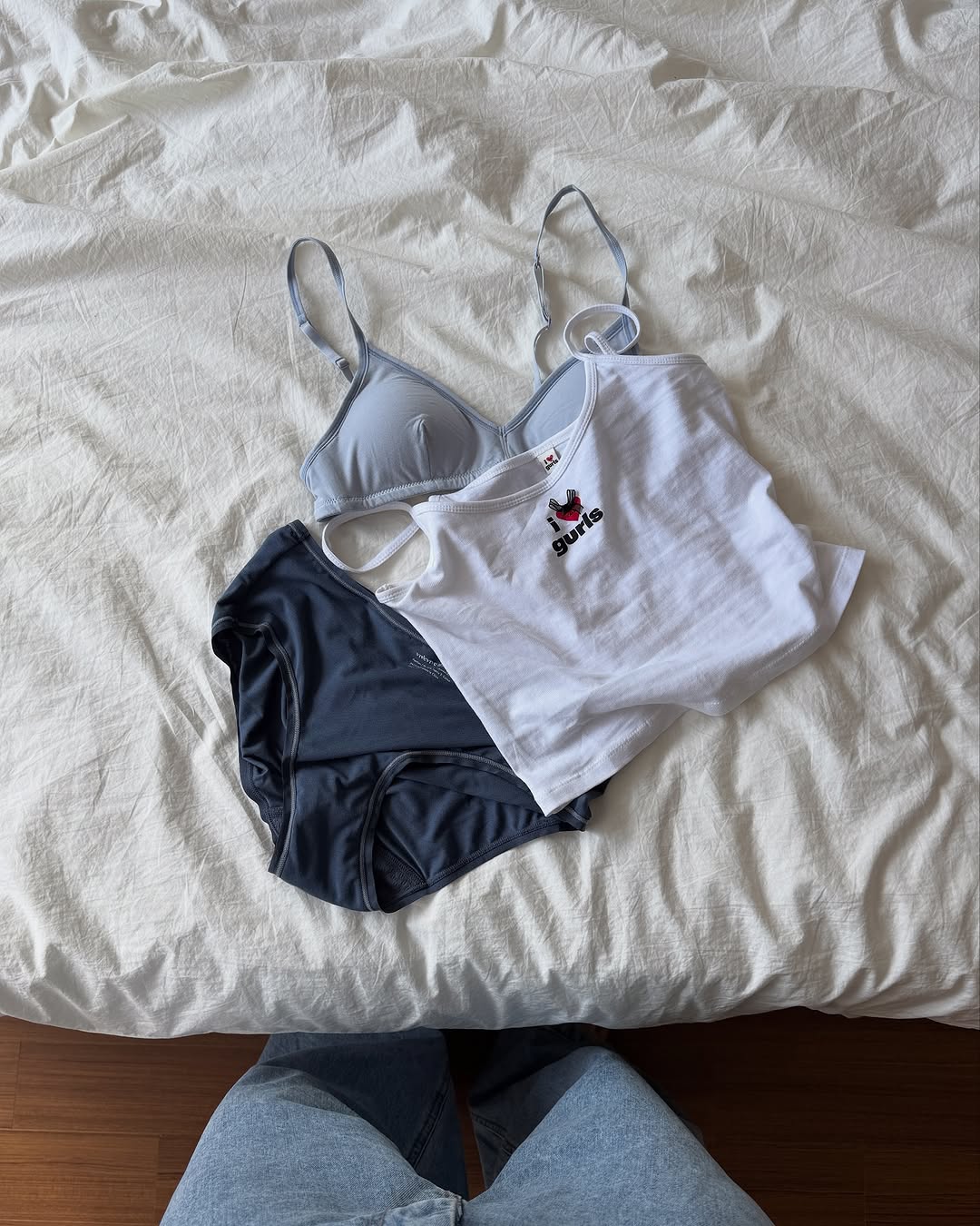 [ Pre-order ] 全棉內衣套裝 👙 Organic Oh! Bra Panty SET ( 內附胸墊 )