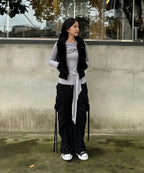 [ Pre-order ] Sculptor Faux Fur Zip-Up Vest