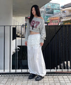 [ 現貨 ] Sculptor Off-Shoulder Cropped Sweatshirt