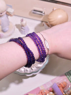 [ 現貨 ] 紫水晶多圈 4mm Natural Amethyst Bracelet