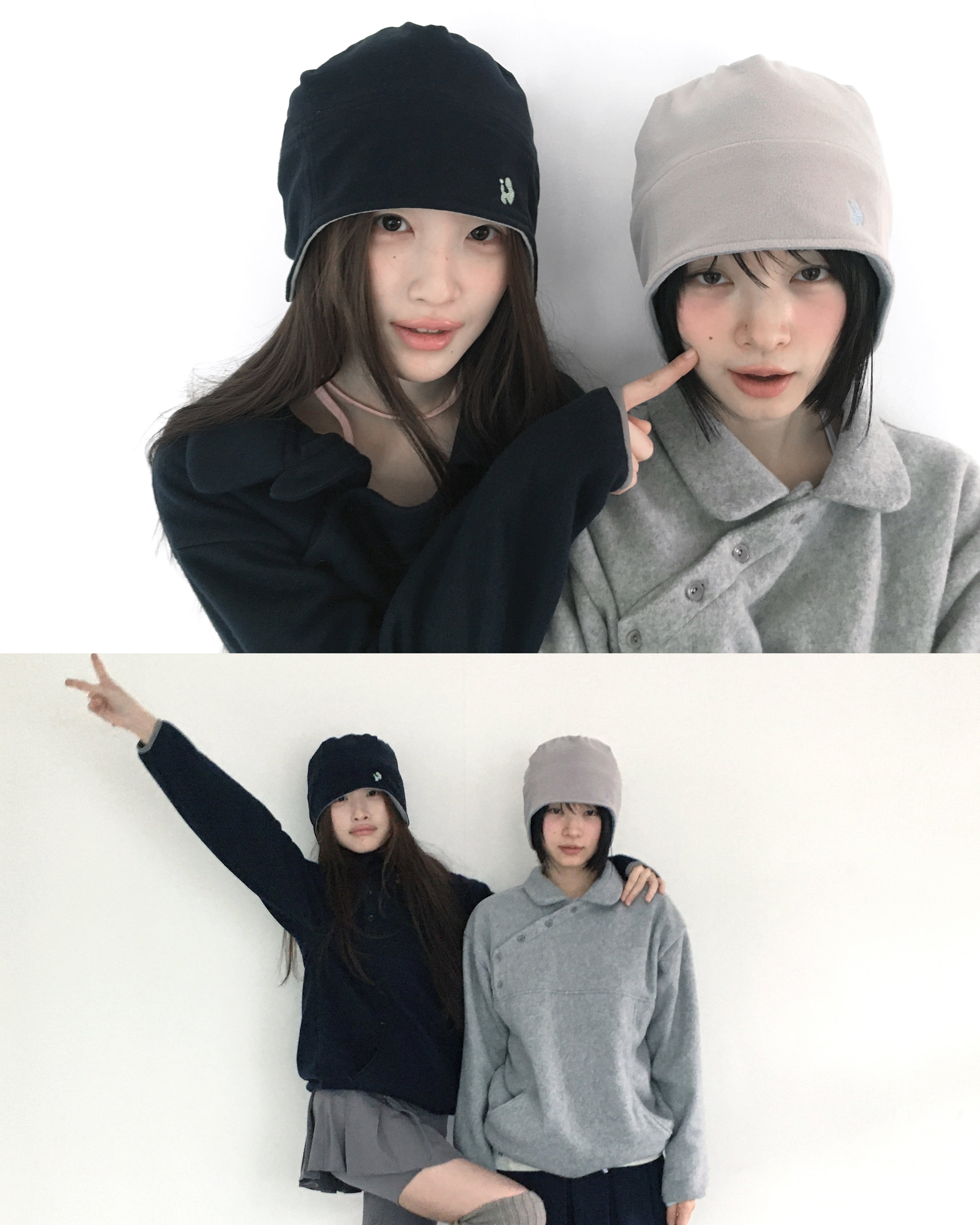 [ Pre-order ] Reversible Fleece Beanie