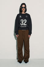 [ 已停產 ] CURRENT 32 football sweatshirt (charcoal)