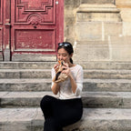 [ Jennie同款 ] Lettering Sheer Long sleeve