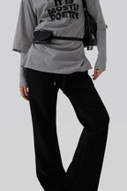 [ Pre-order ] Boot Cut Wide Pants