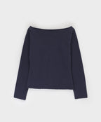 [ Aespa Winter 同款 ] - Blackup Made Boatneck Print Long Sleeve T-shirt