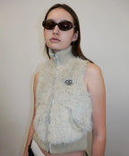 [ Pre-order ] Sculptor Faux Fur Zip-Up Vest