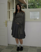 [ Pre-order ] Stripe Strap T-Shirt