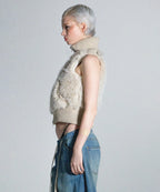 [ Pre-order ] Sculptor Faux Fur Zip-Up Vest