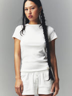 [ 安宥真同款🔥Pre-order ] Glowny G Classic Fitted Tee 長版