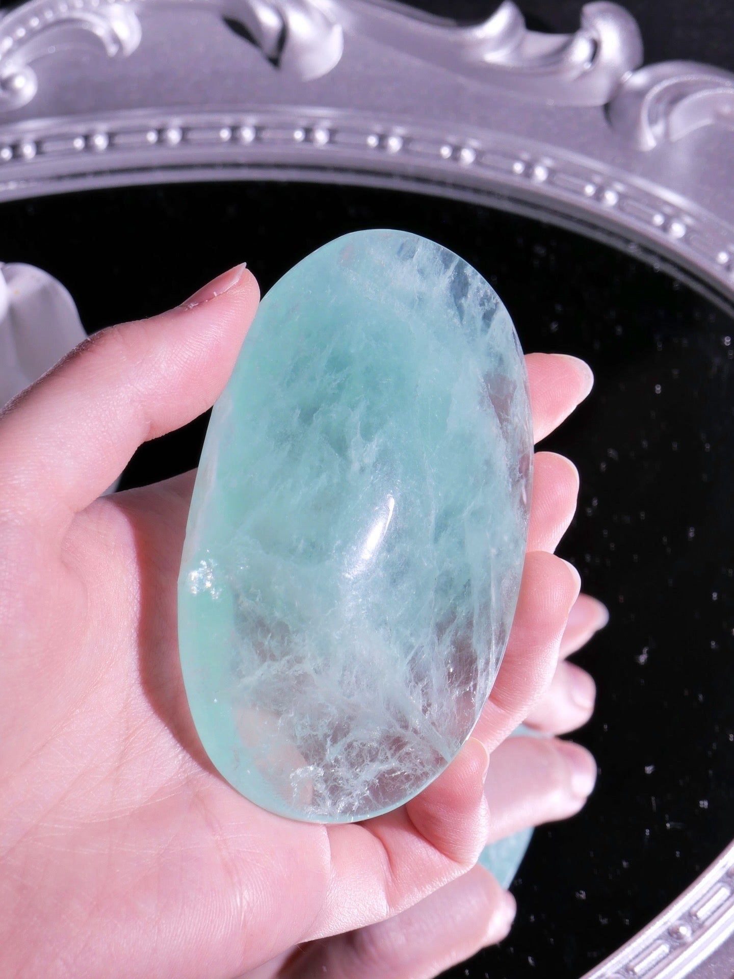 [ 現貨 ] TSCS028 綠營石手握 Natural Green Fluorite